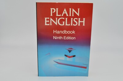 Plain English Handbook Ninth Edition Nouns Verbs Sentence Speech Grammar School