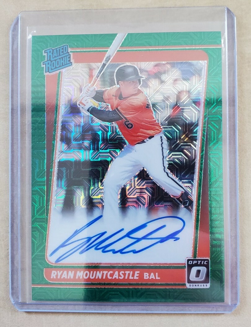 2021 Donruss Optic Ryan Mountcastle #RRS-RM Green Mojo Prizm Auto Rookie SP /99