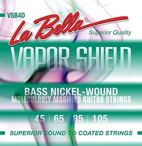 Басовые струны LaBella VSB4D Vapor Shield, 45-105 басовых струн с круглой обмоткой 