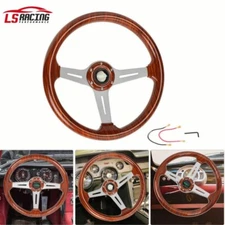 14INCH Acrylic Wood Grain Golf Cart Steering Wheel for EZGO TXT/Club Car/Yamaha