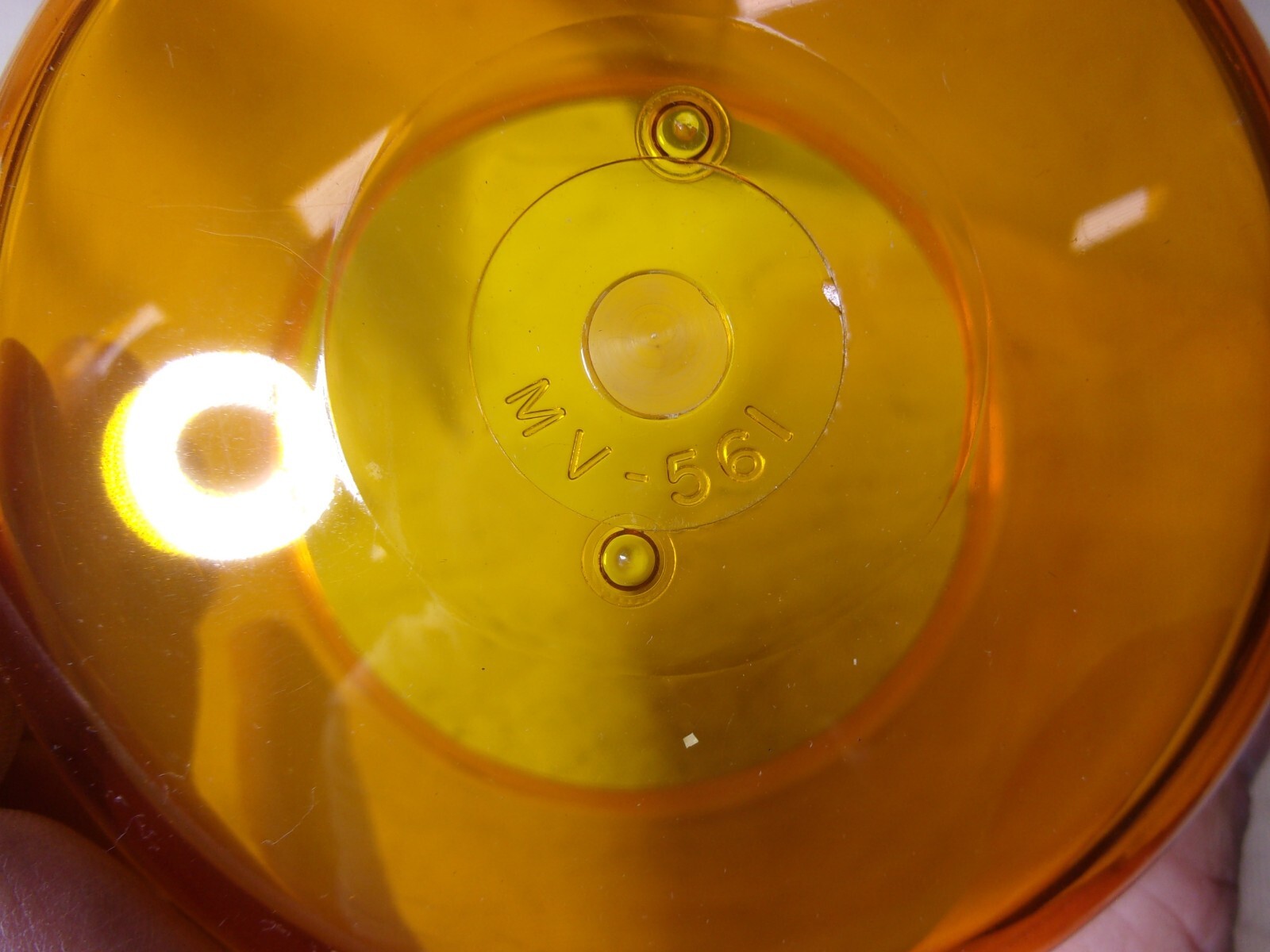 Orange Flashing Rotating Signal Warning Beacon Lens Light Cover MV-561 ...