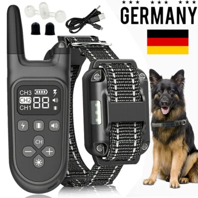MARKENLOS 1000M Hund Ausbildung Stromschlag Erziehungshalsband Hunde E Shock Ton Funktion