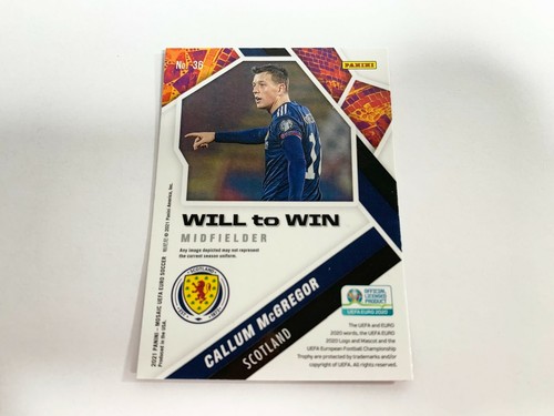 Callum McGregor Will To Win 2021 Panini Mosaic UEFA Euro Soccer Card # 36 - Bild 2 von 3