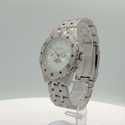 40mm Lucien Piccard 26421WH Calendar Moonphase Men display picture 3