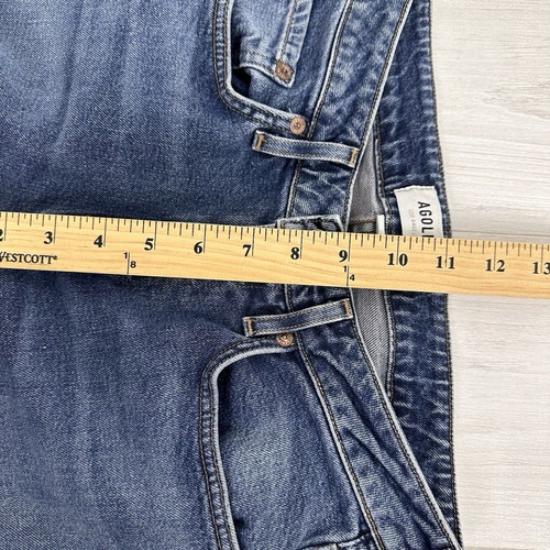 Agolde Jeans Women Size 25 Blue Medium Wash Devon Low Rise Straight Leg Organic - Picture 12 of 17