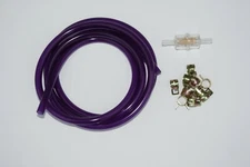 5ft Fuel Line 3/16" ID x 5/16" OD Gas Hose & 3/16" Motorcycle Fuel Filter PURPLE