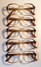Vintage 5 Pc. Lot ELITE OPTICAL Bedford 15 Brn Fd 52/22 Eyeglass Frame NOS K8