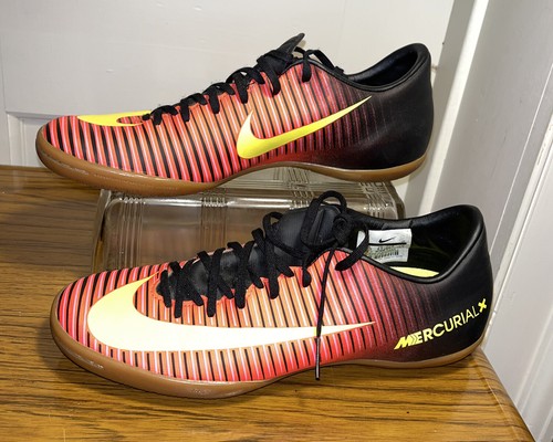 Size 7.5 - Nike Mercurial X Coral Orange Black Yellow | eBay
