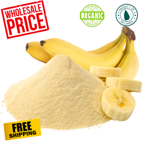 Organic Banana Superfine Ground Flour/Powder Pure Natural Ceylon Premium Quality - Afbeelding 1 van 10