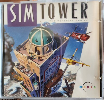 SIMTOWER Game for PC 1994-95 Includes CD and Users Manual by Maxis