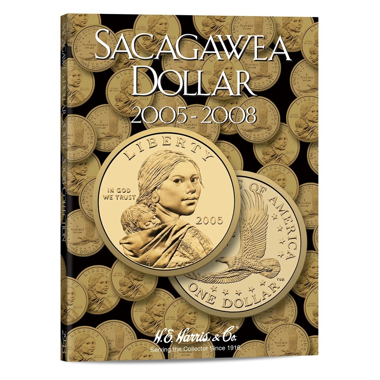 Coin Folder - Sacagawea Dollar 2005 - 2008 Set - HE Harris Album 2943