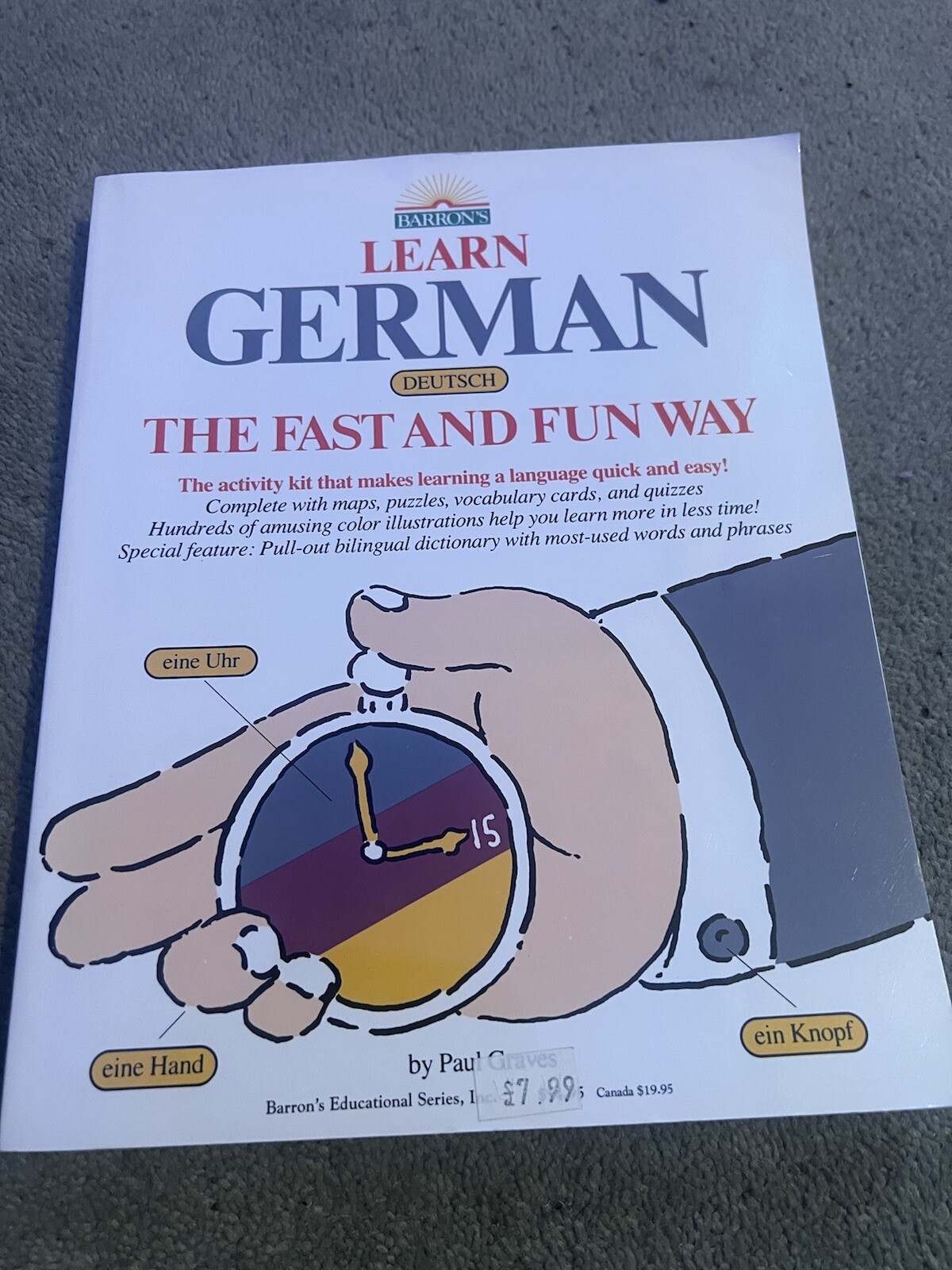 Learn German the Fast and Fun Way by GRAVES (Paperback, 1995)