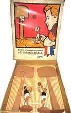 3-D Basketball by Eldon Toys Vintage  Game SUPER RARE Extra Player Backboard 