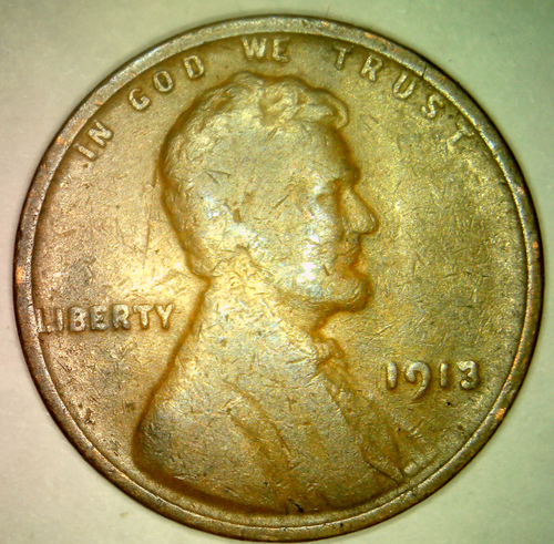 1913 P Lincoln Wheat Cent Album Filler B1