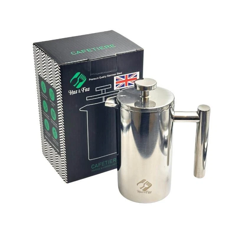 CAFETIERE STAINLESS STEEL 2/3/4/6/8 CUPS MINI FRENCH PRESS COFFEE MAKER METAL
Opens in a new window