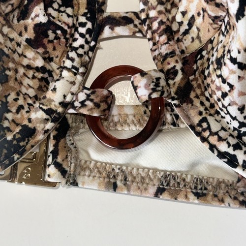 Aubade Paris Top Balcony Bra Fierce Spirit Serpent Snake Skin Print Cute Size 36 - Picture 8 of 8