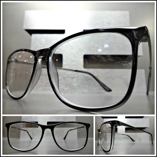 Mens or Women Classy Elegant RX Able READING GLASSES READERS Black Optical Frame - Picture 13 of 14