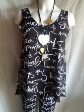 sexy TrägerTOP ZipfelSHIRT MAGNA Lagenlook  Tunika ÜBERWURF**TEXT** Gr.44-58