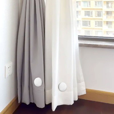10 Magnetische Vorhanggewichte Mit Box – 4 Cm Durchmesser, Weiß, Für Duschvorhänge & Tischdecken