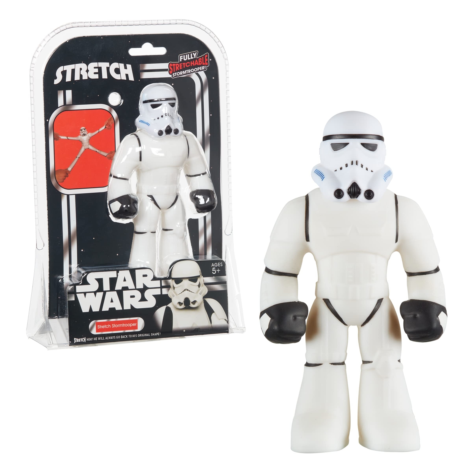 STRETCH STAR WARS STORMTROOPER STRETCH TOY. STRETCH ARMSTRONG, AMAZING STRETCHY