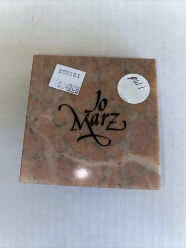 Pisapapeles piedra Jo Marz azul con cuentas sobre malla de cobre diseño arte cuadrado - Imagen 7 de 7