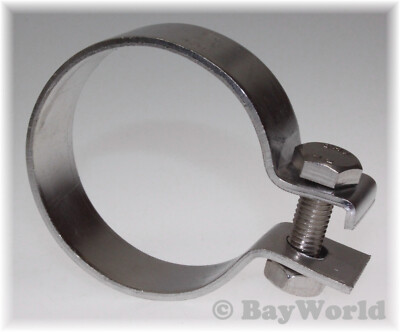 1 x 73,5mm DIN Schelle V2A Edelstahl 2.90'' Zoll Auspuffschelle Breitbandklemme