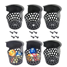 Pool Table Pockets Replacement 6 Plastic Web Pockets Set Billiard Table Parts