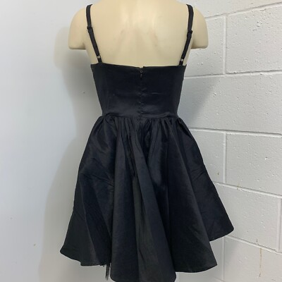 Pascucci Black Embellished Mini Corset Gown Dress Prom Cruise Cocktail Size  L | eBay