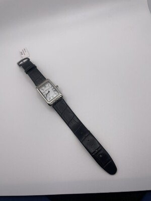 Working Coldwater Creek Watch Black Band / Silver Tone MSRP $59 Croc N Scroll