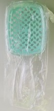 Hollow Comb Superbrush The Original Italian Design Clear And Green No Box