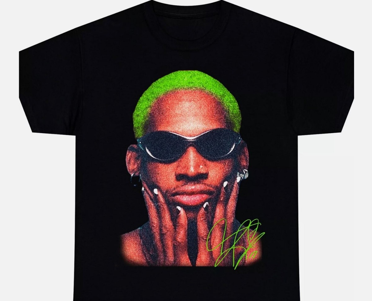 DENNIS RODMAN T-SHIRT Rare Homage Vintage Rap Tee Hip Hop