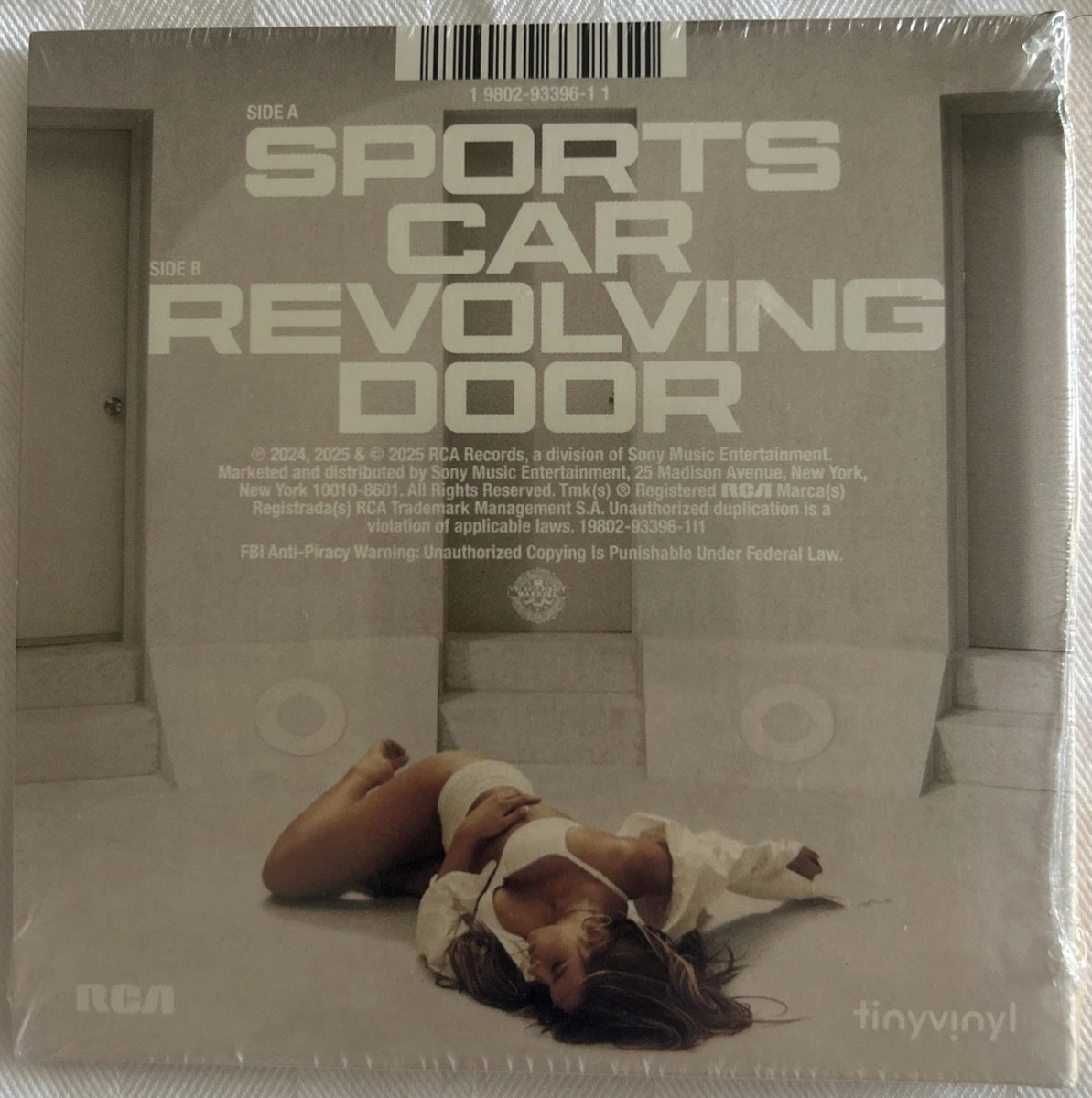 Tate McRae “Sports Car / Revolving Door” 4” Tiny Vinyl - Oz Seller, Sealed, New