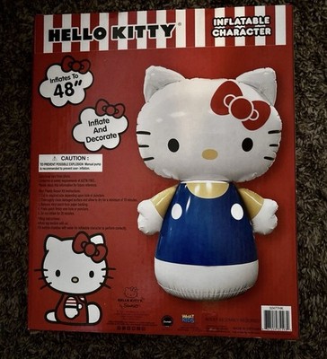 Sanrio Hello Kitty 48'' Inflatable Character Inflates to 4' Includes Repair Kit