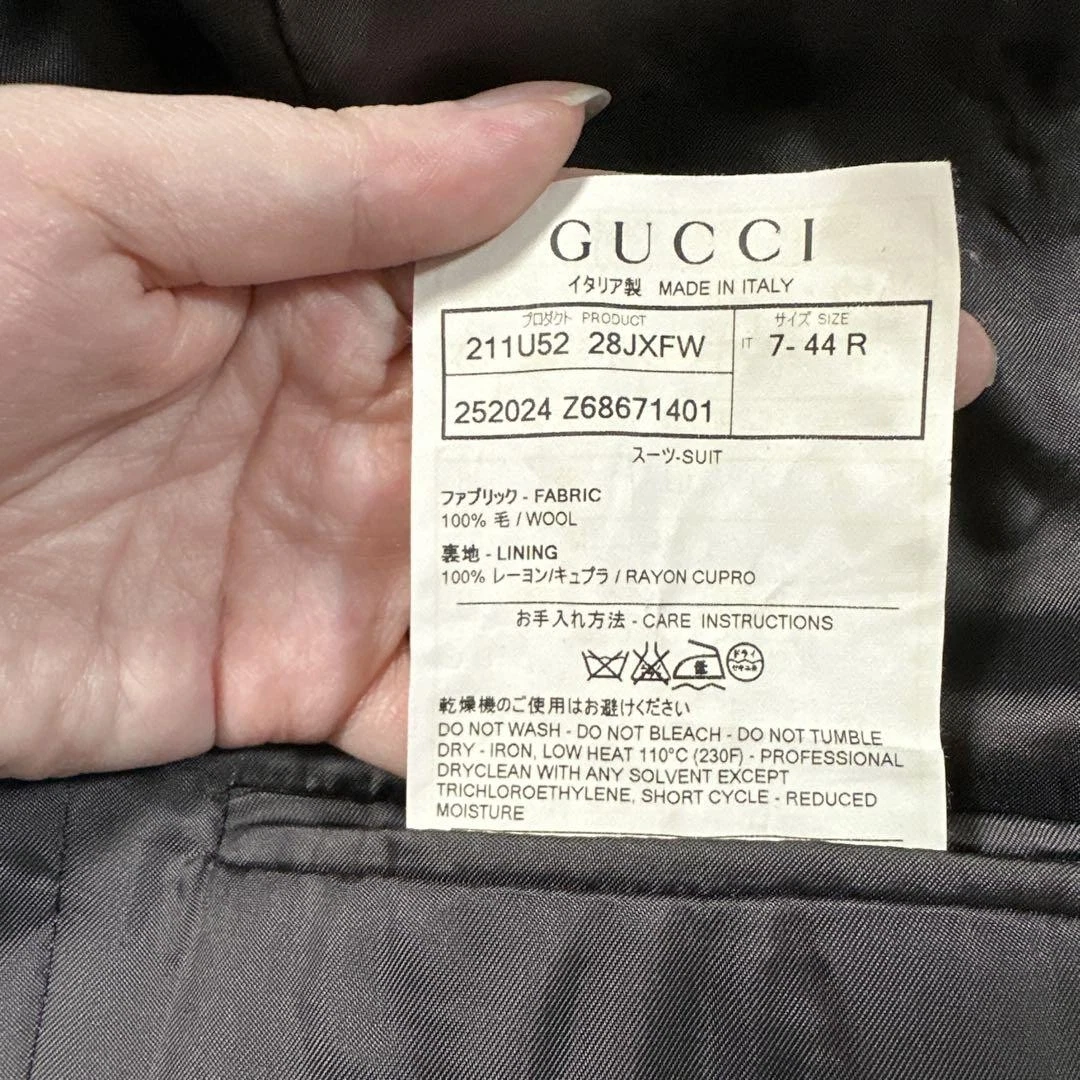 Tuta Gucci grigia 7 44 R set superiore e inferiore