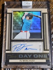 2025 Panini Three and Two #DOA-PJM PJ MORLANDO Day One Auto #d 34/75 Marlins SSP