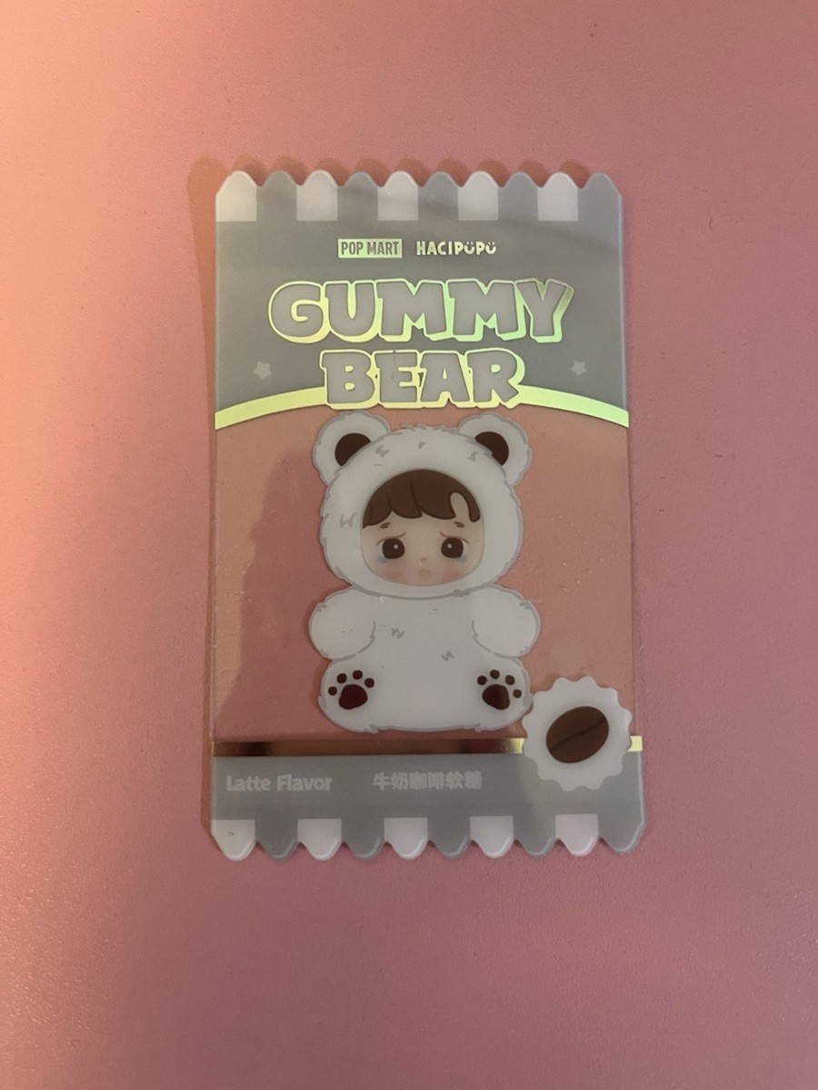 POP MART HACIPUPU Gummy Bear Secret Edition Latte Plush White