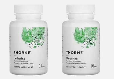 #ad 2 PACK Thorne Berberine Supplement 1000mg Dual Action Formula EXP 2027 $35.99