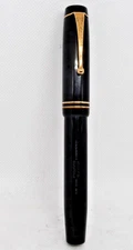 Parker Vintage Senior Streamline Duofold Pen-- Black-- working--fine point