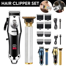 Man Hair Clipper Beard Trimmer Set Hair Cutting Machine Cordless Razor Shaver US
