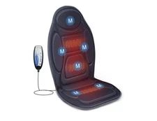 Snailax SL-262P  Vibration Back Massager w/Heat Massage Cushion w/ 6 Vibrating M