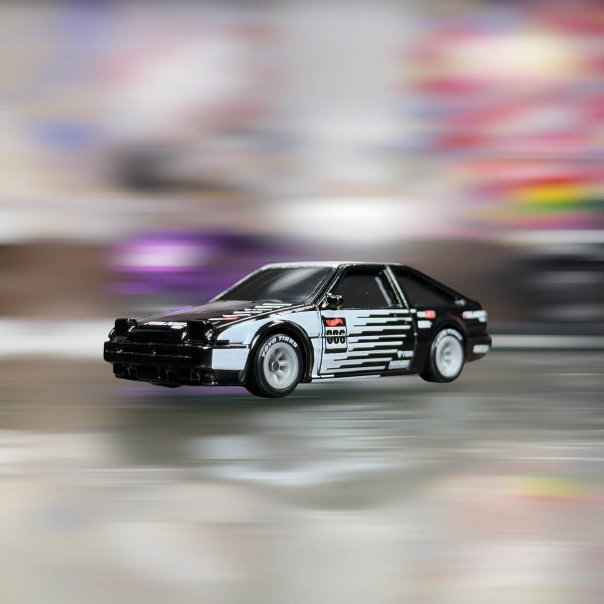 ぱんだこぱんだ Hot Wheels Drift Toyota AE86 Sprinter Trueno Panda Falken Metal