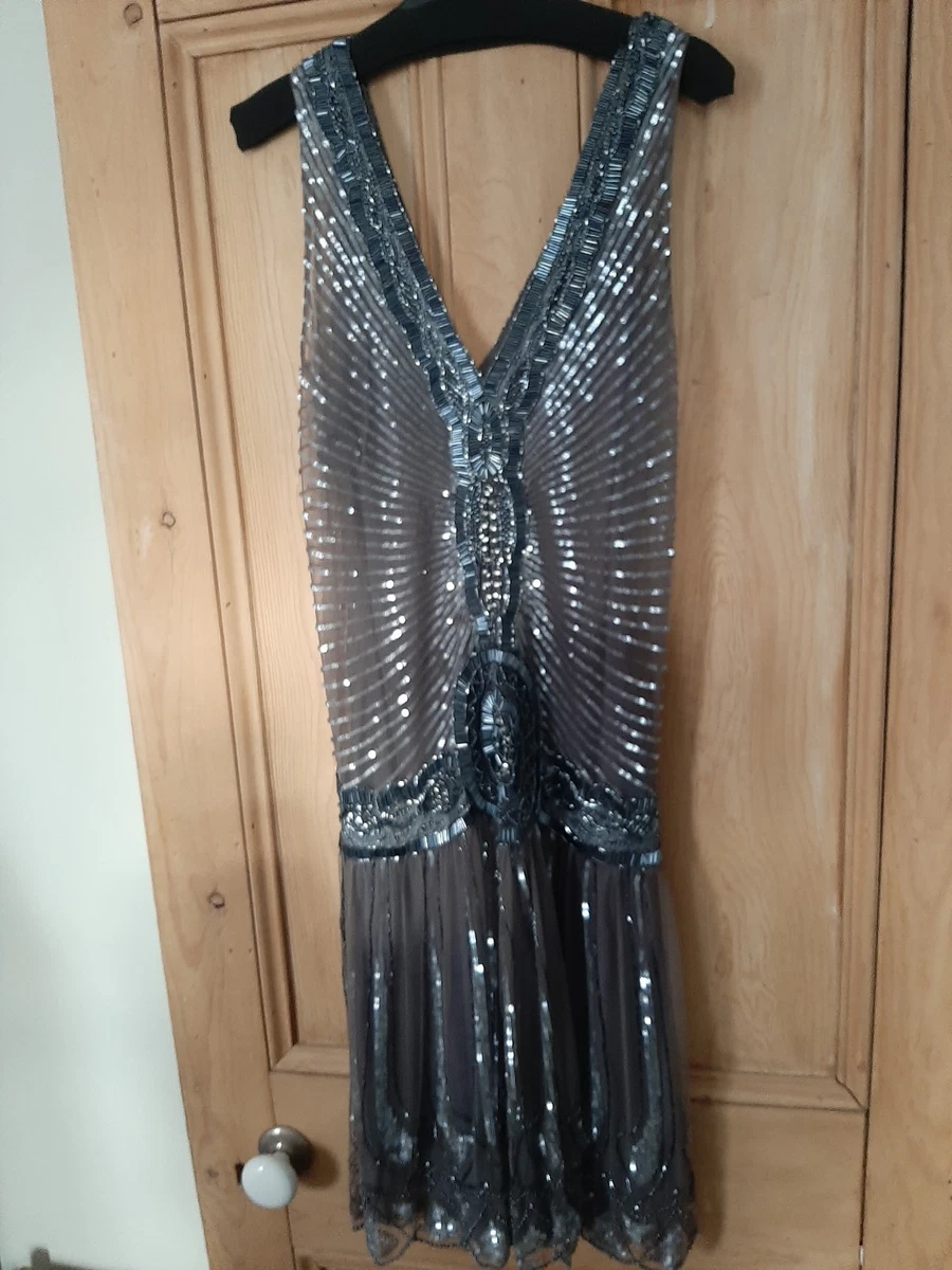 jigsaw silver dress Metallic Maxi Dress