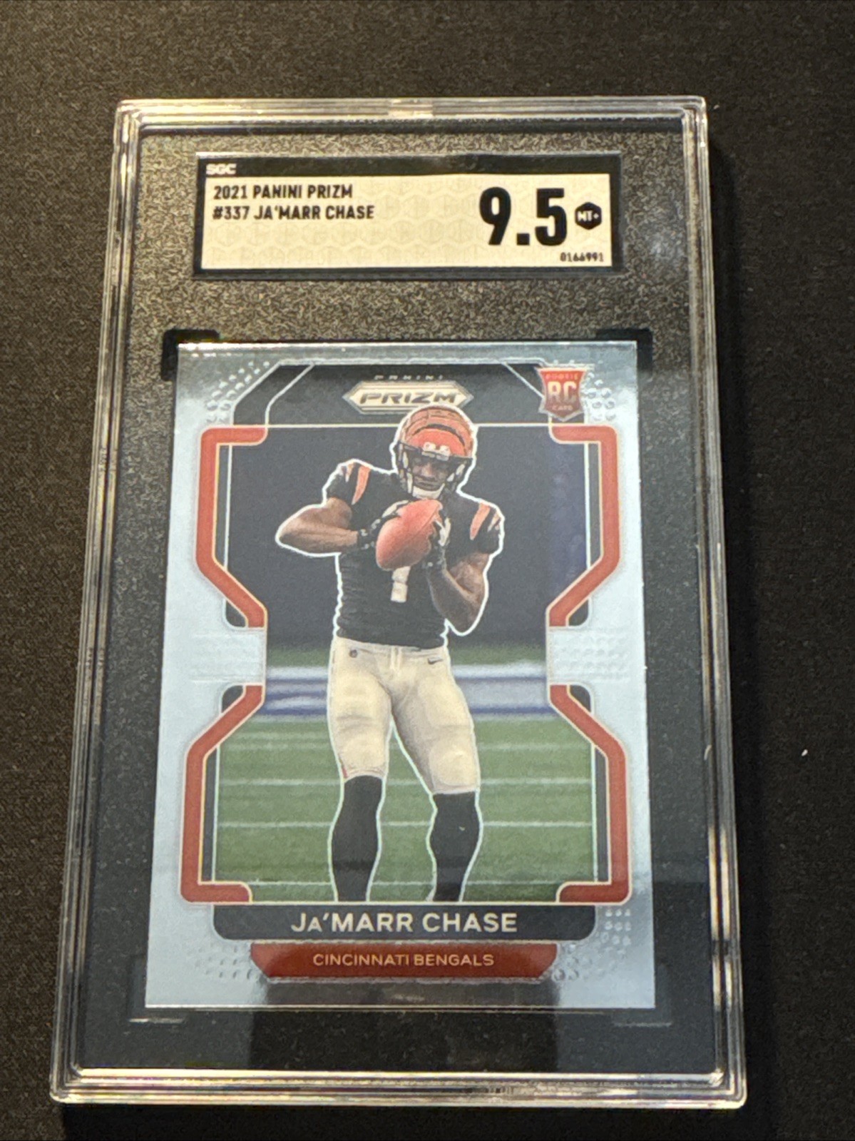 2021 PANINI PRIZM JAMARR CHASE #337 ROOKIE RC CINCINNATI BENGALS SGC 9.5