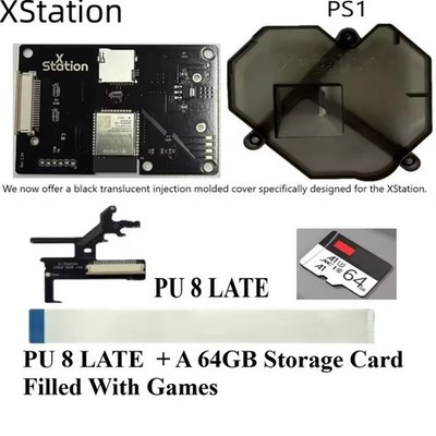 XStation ODE Optical Drive Emulator SD Card Mod For PS1 PU-18 Motherboard