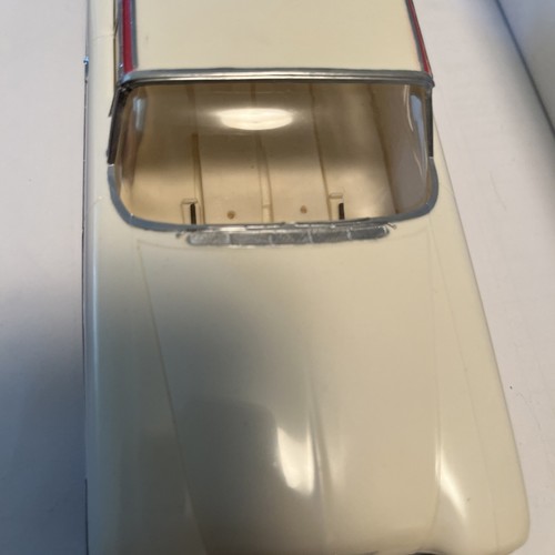 1959 Chrysler New Yorker Plastic Promo Model By Johan 1/25 Scale White / Red - Picture 9 of 12