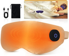Heated Eye Mask for Dry Eyes   Upgraded Cordless Warm Eye Compress, 100 Mulberr