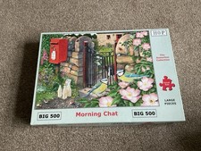 HOP House Of Puzzles Morning Chat BIG 500 Large Piece Jigsaw Puzzle