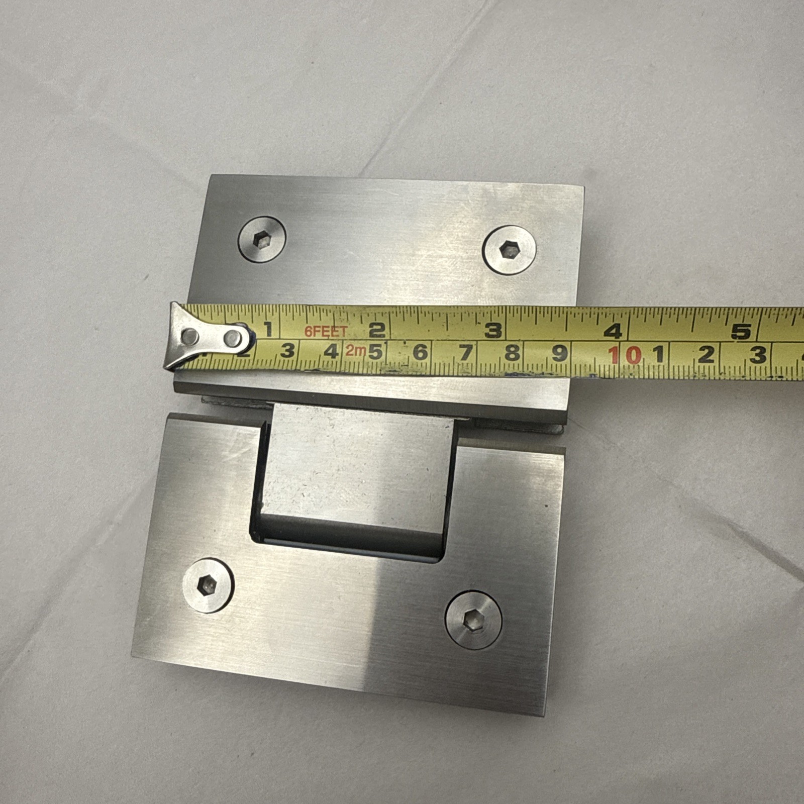 Alise Glass Shower Door Hinge Self Bracket For Glass Door Chrome FOR PARTS *read