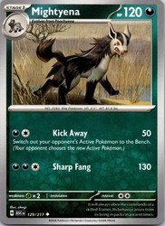 Mightyena 129/217 Ascended Heroes Uncommon Near Mint