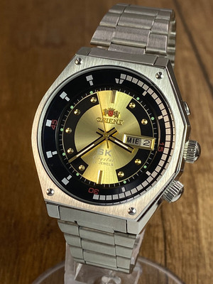 NOS! Orient SK Crystal vintage automatic 21 jewels Japan mens watch NOS!